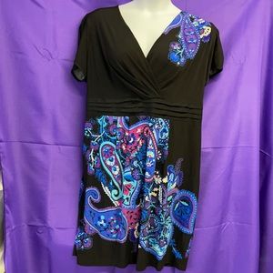 Lane Bryant stretchy dress w elastic across back 22/24